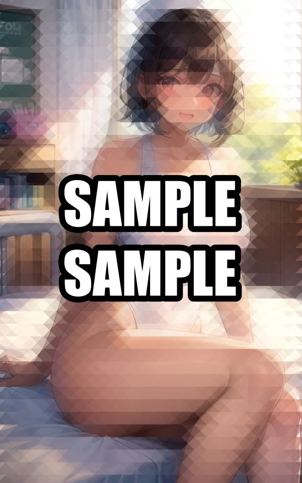 サンプル画像4:スク水ナースの日焼け美女イラスト集(ぽんぽこ) [d_496961]