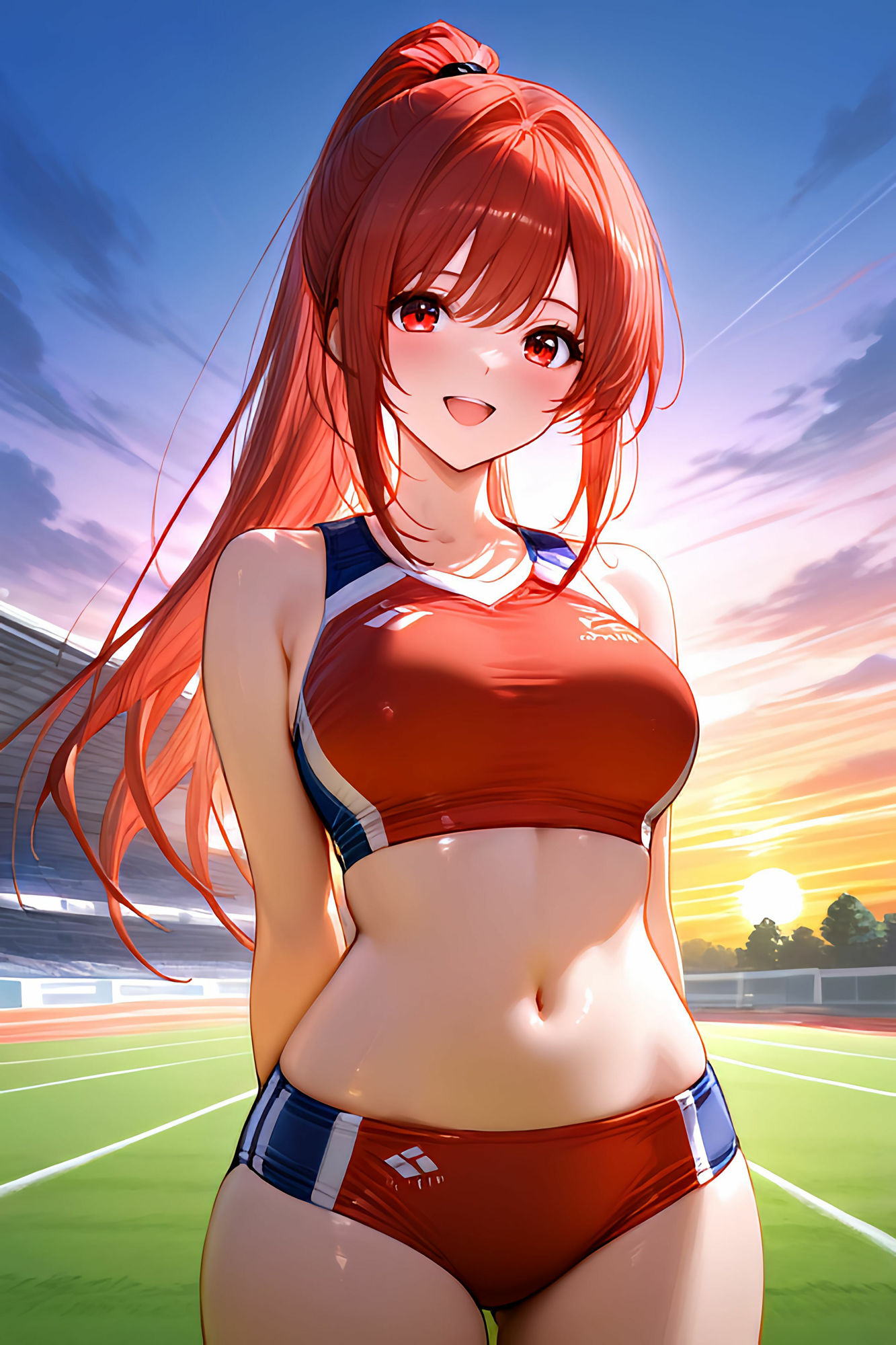 サンプル画像1:俺の告白を断った陸上部の美人部長を催●発情アプリで洗脳支配して中出ししまくる話(ねこねこアートギャラリー) [d_496962]