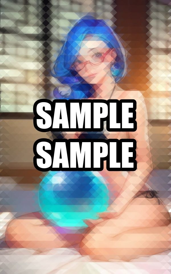 サンプル画像1:メガネをかけた黒ビキニ美女イラスト集(のろのろ) [d_496963]