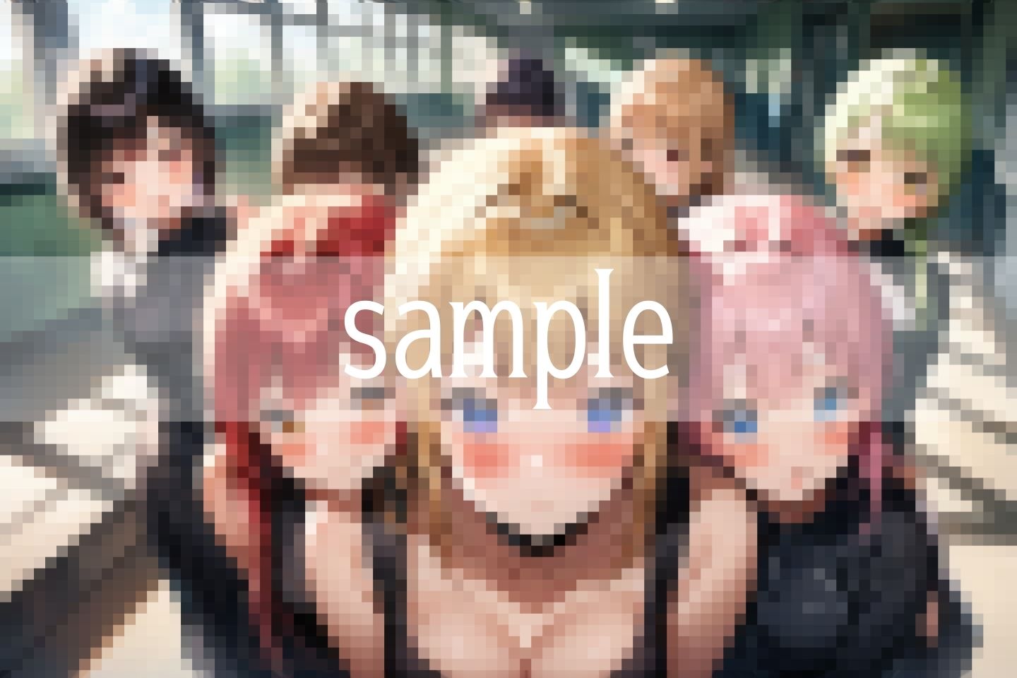 サンプル画像2:思い出ヌード…みんな一緒なら脱いでもいいよね…！！(ぴんぴんの時間) [d_497123]