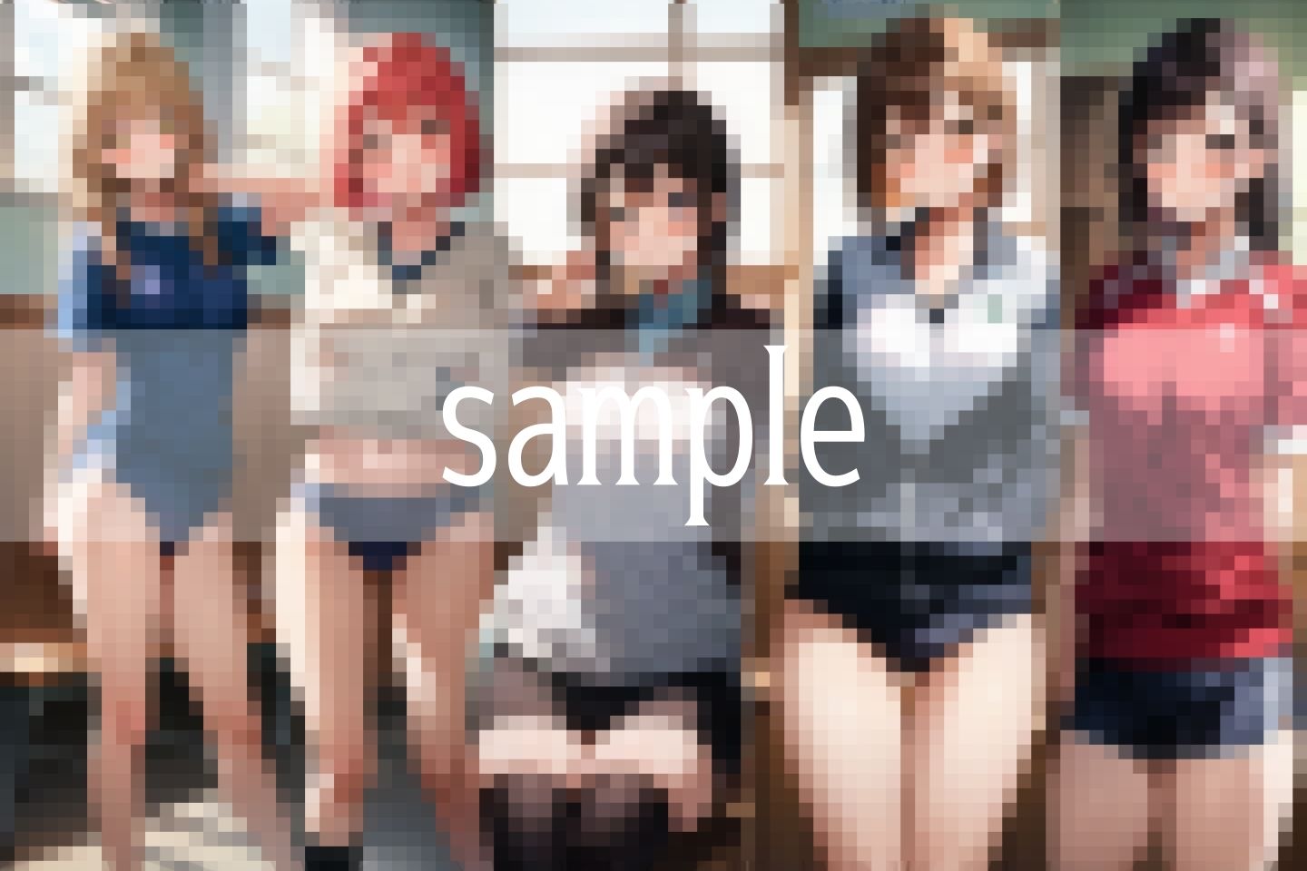 サンプル画像2:性春の部活…ちょっと格好がえっちくないですか…(ぴんぴんの時間) [d_497143]