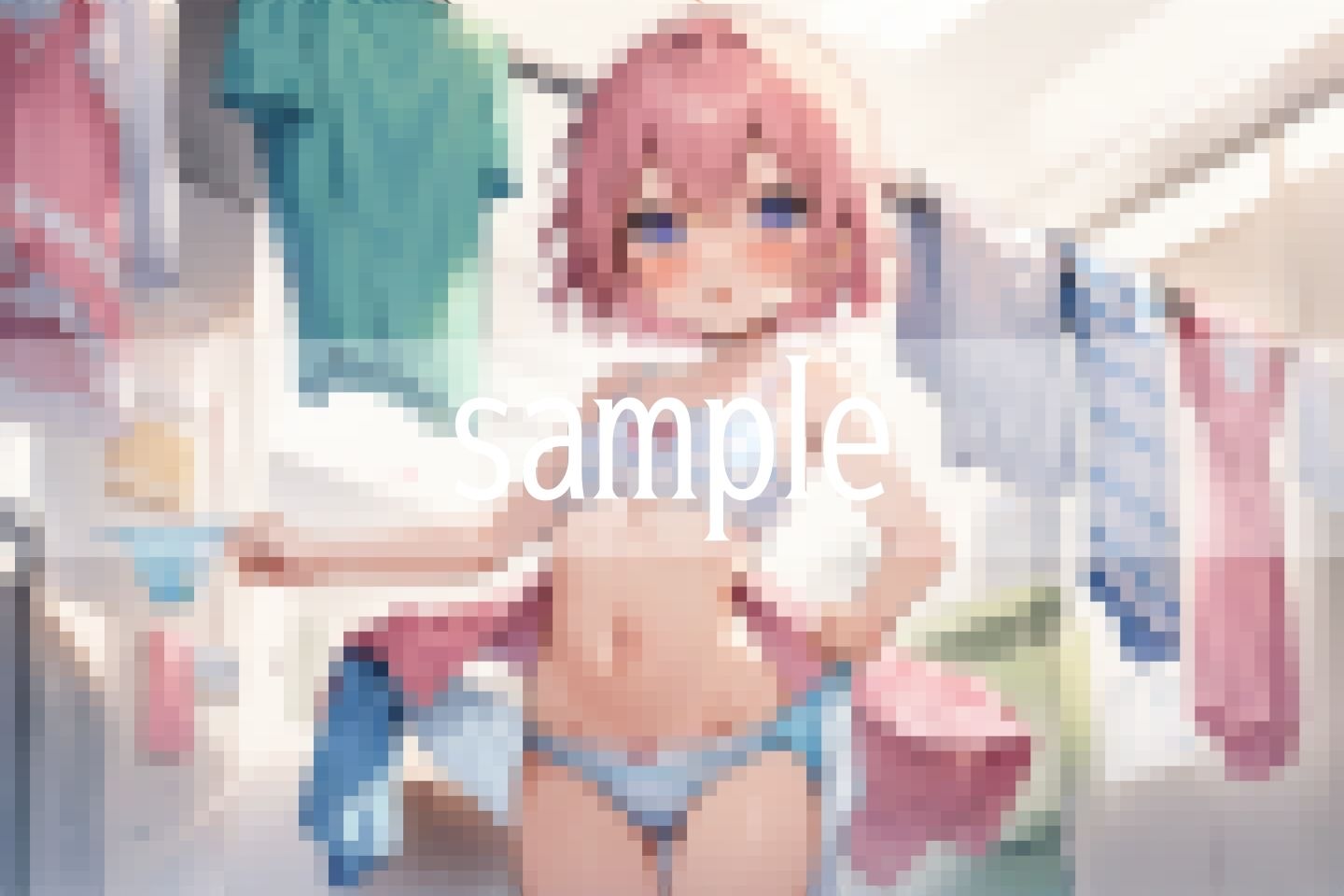 サンプル画像2:義妹の下着..パステルカラーの可愛いコレクション(ぴんぴんの時間) [d_497145]