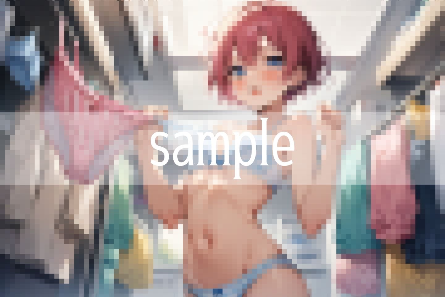 サンプル画像3:義妹の下着..パステルカラーの可愛いコレクション(ぴんぴんの時間) [d_497145]