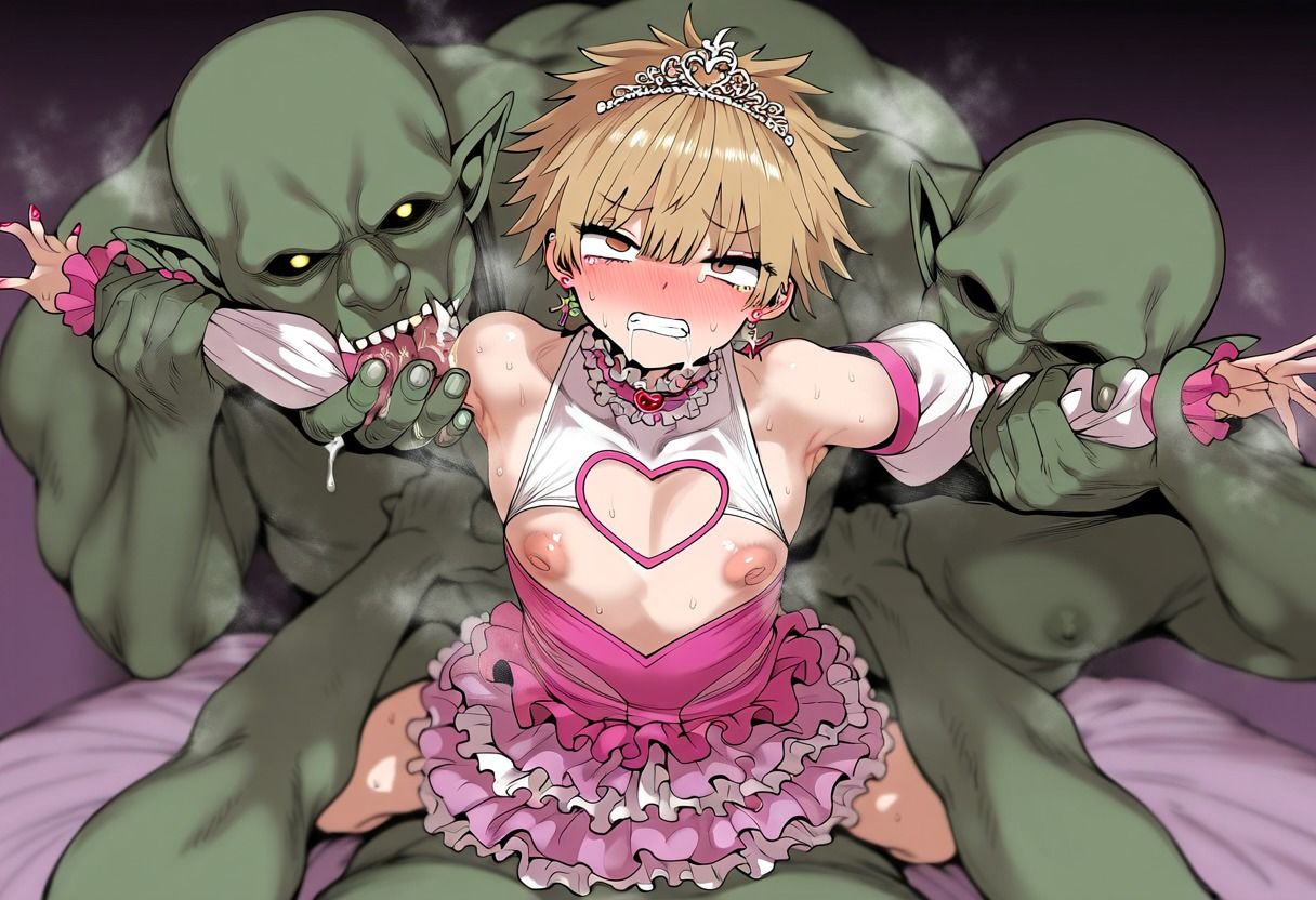 サンプル画像5:オトコノコと女装王子オーク姦(おさかなの泉) [d_497254]