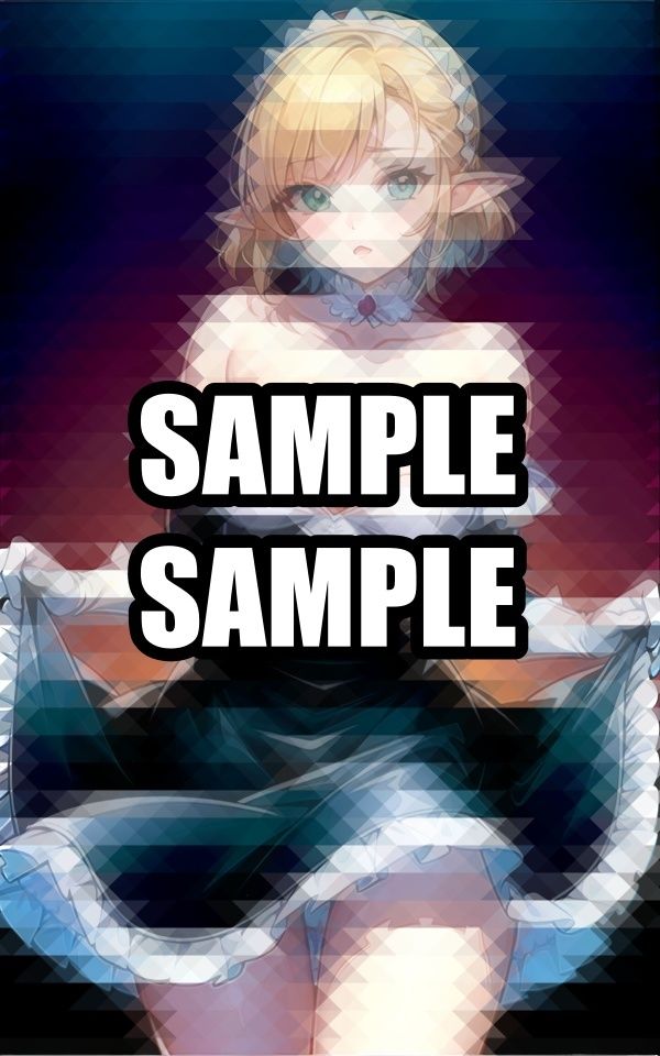 サンプル画像6:ドレスを着たエルフ美女イラスト集(ぽんぽこ) [d_497327]