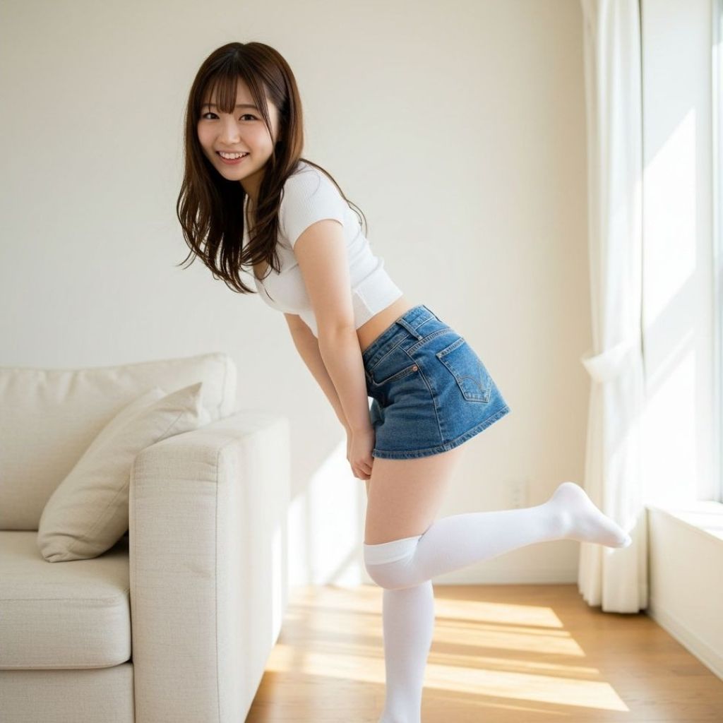 サンプル画像1:ニーハイソックス2(もう限界) [d_497444]