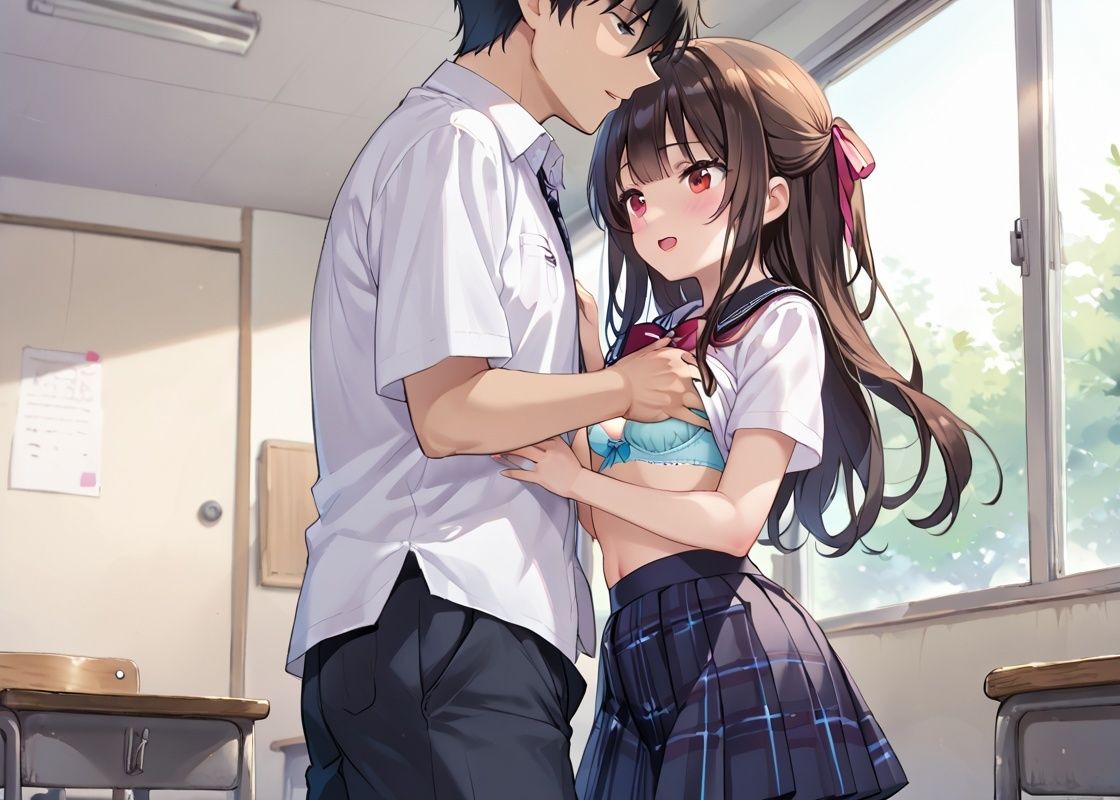 サンプル画像2:教育実習で彼女の妹がいたので我慢できなくて中出し射精した(けいちゃみ) [d_497486]