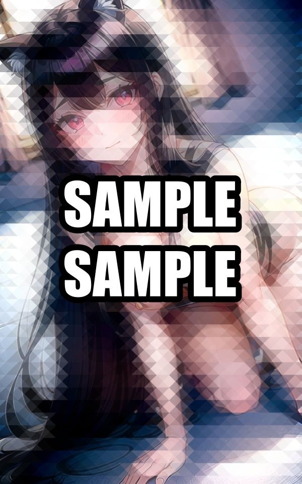 サンプル画像2:黒髪の猫系女子がこちらを見てくる(ぽんぽこ) [d_497574]