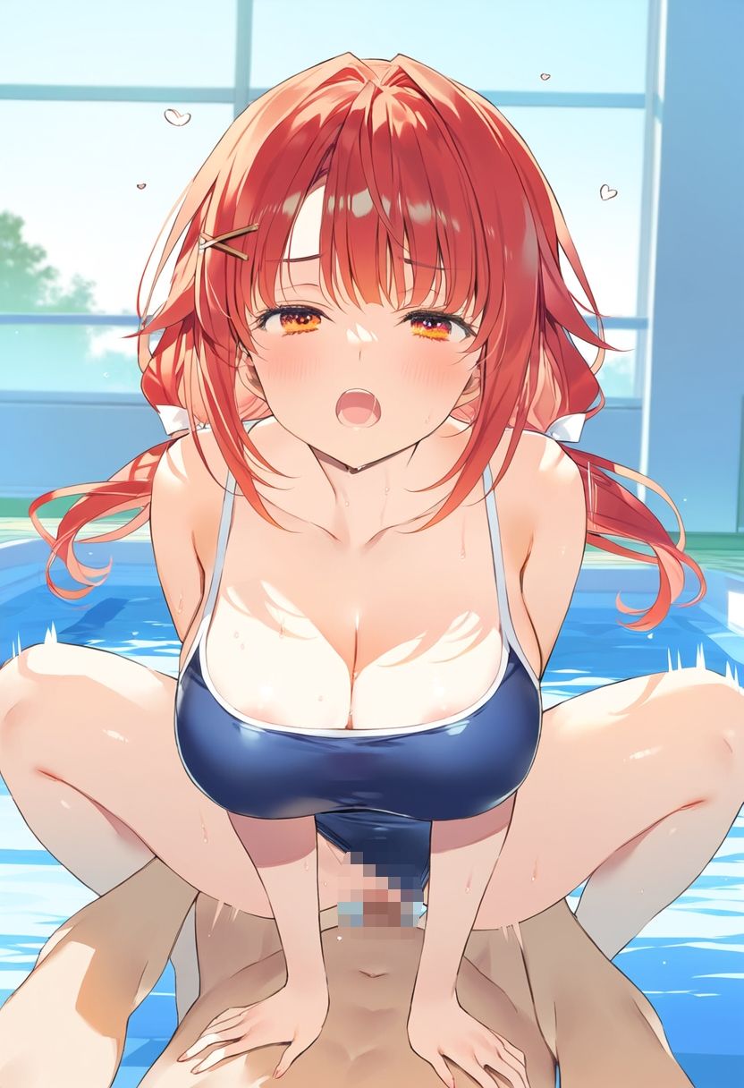 サンプル画像5:水着少女とプールでハーレムえっち(まったりん) [d_497689]