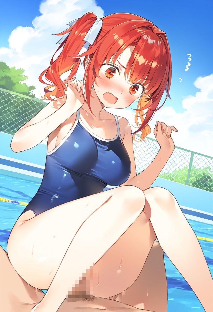 サンプル画像6:水着少女とプールでハーレムえっち(まったりん) [d_497689]