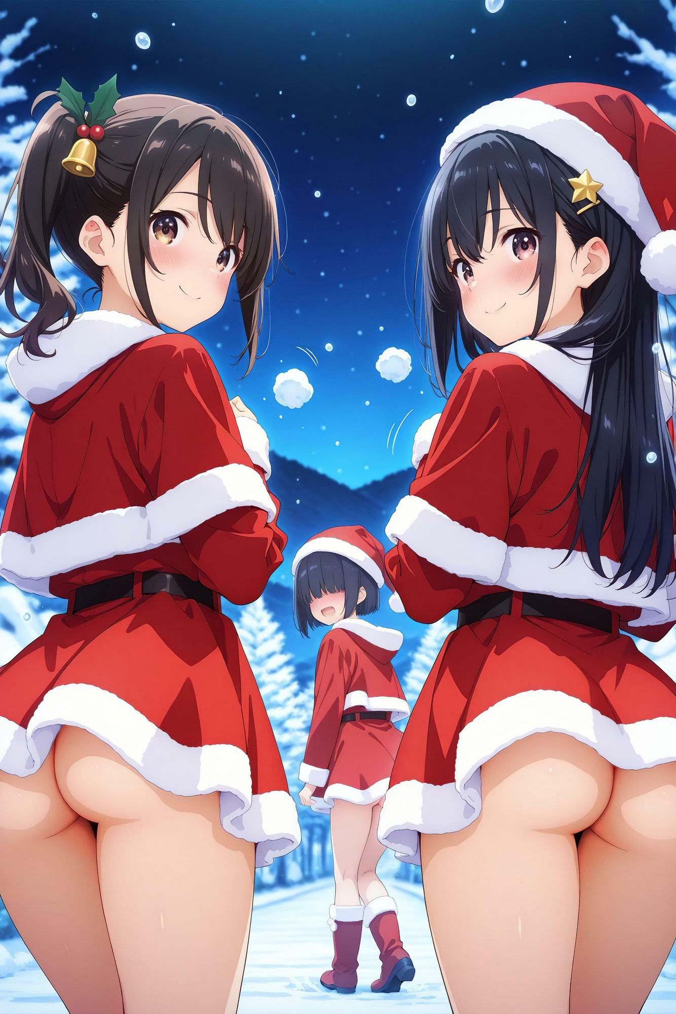 サンプル画像6:雪降る夜にやってきたサンタさんにエッチなイタズラ♪(ハイスクールパラダイス) [d_497694]