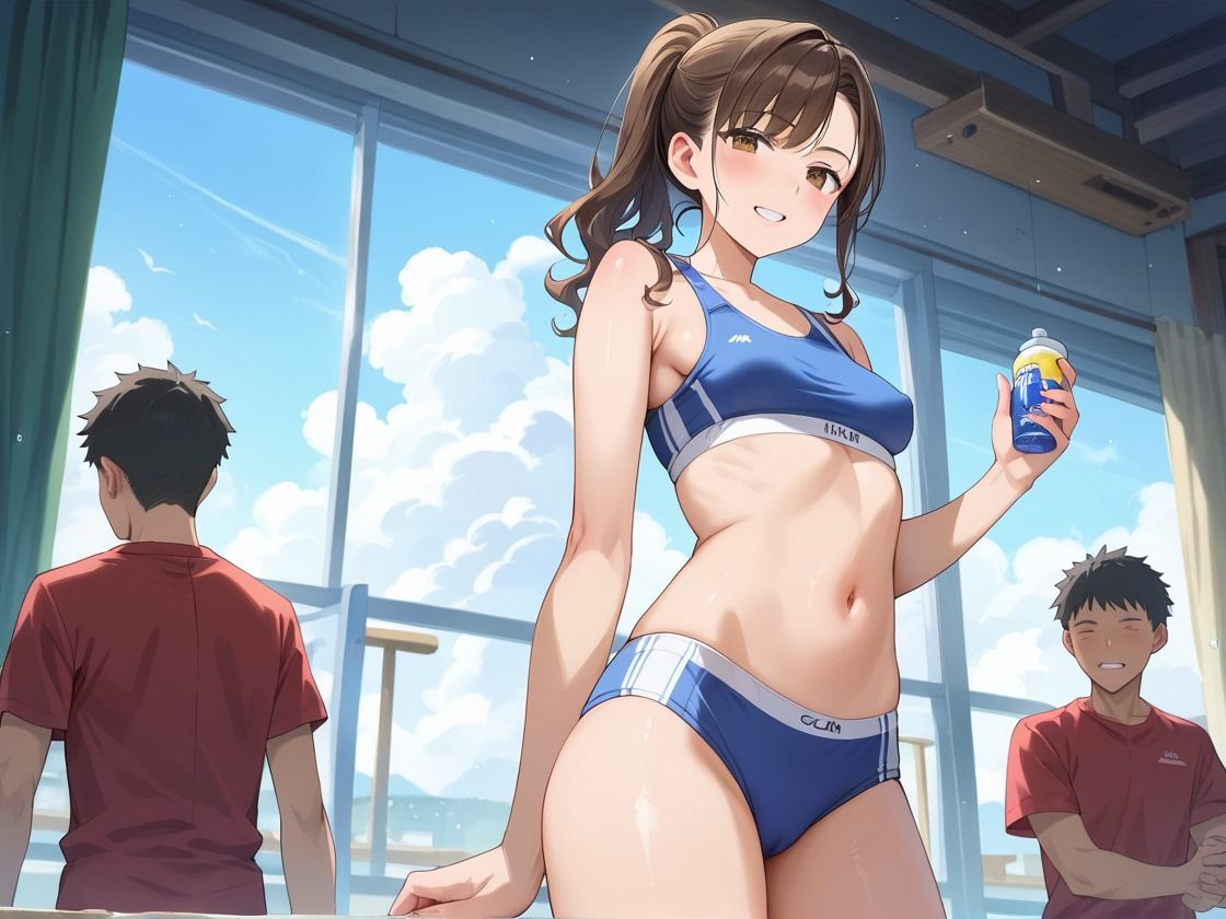 サンプル画像1:引き締まった体の陸上部マネージャーの多忙な1日(7Lab) [d_497754]