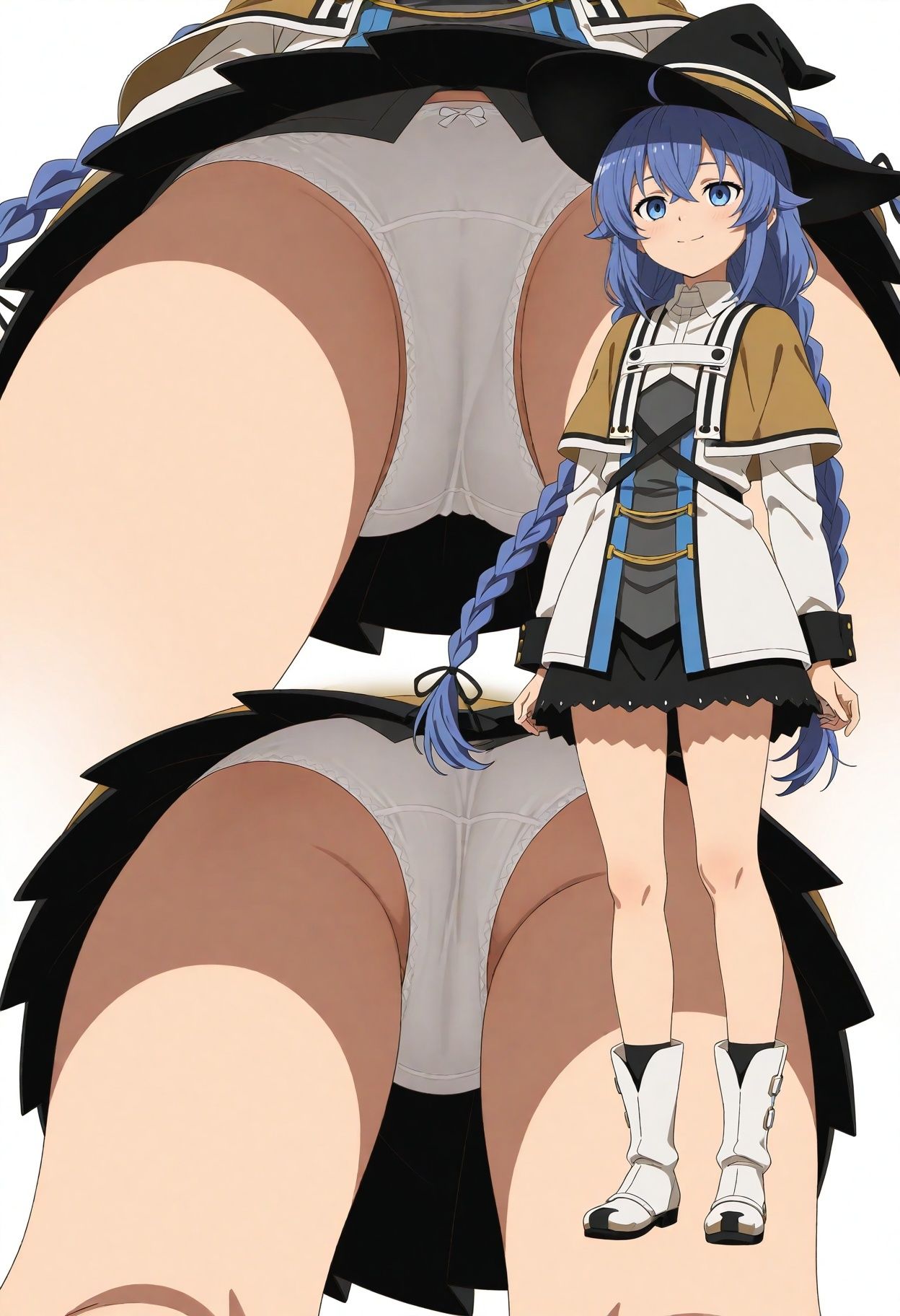 サンプル画像3:立ち絵とローアングル【ロキシー風1】(Lunarith) [d_497904]