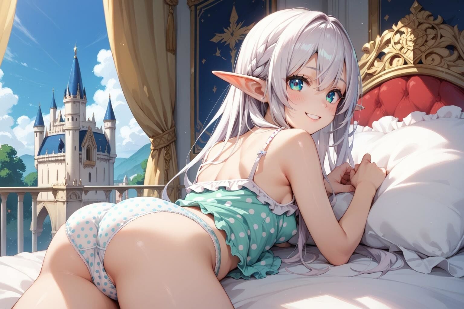 サンプル画像6:高貴なるエルフの悦び 〜純潔を捧げた秘夜〜(駆け抜けて性春) [d_497981]