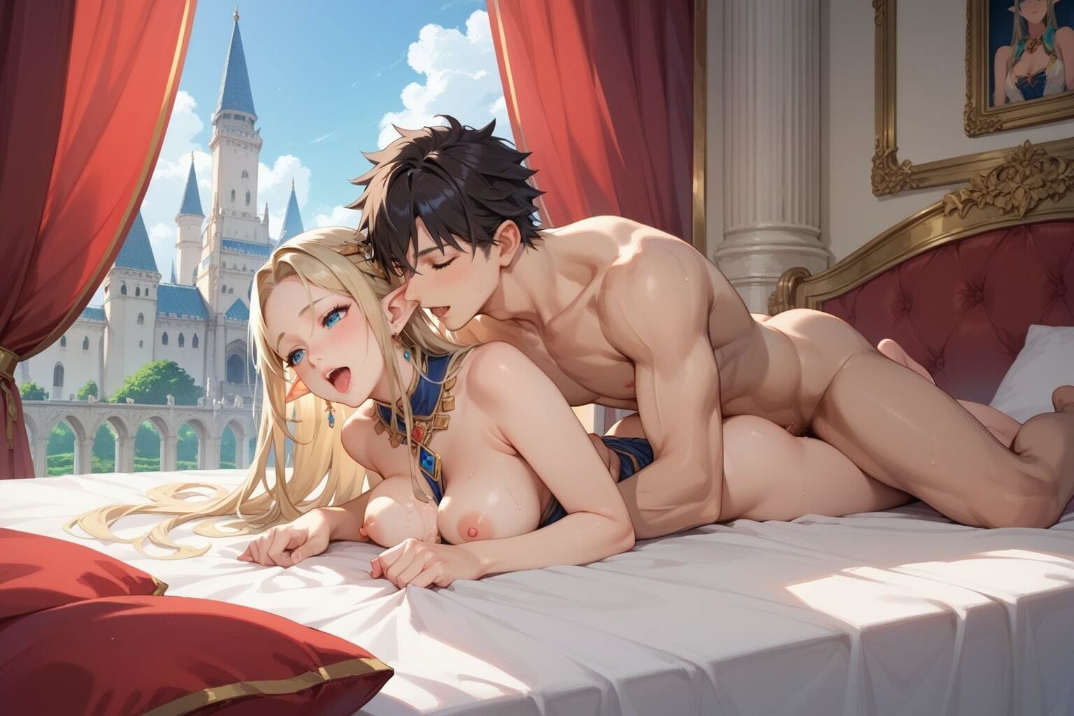 サンプル画像5:高貴なるエルフの悦び 〜欲望に染まる白肌の姫〜(駆け抜けて性春) [d_497998]