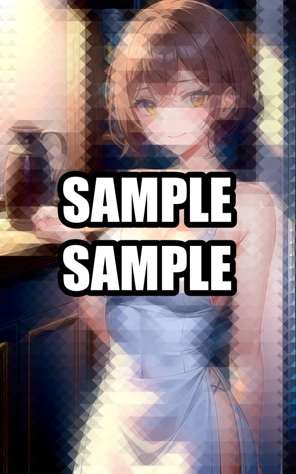 サンプル画像5:裸エプロン美女イラスト集(のろのろ) [d_498002]