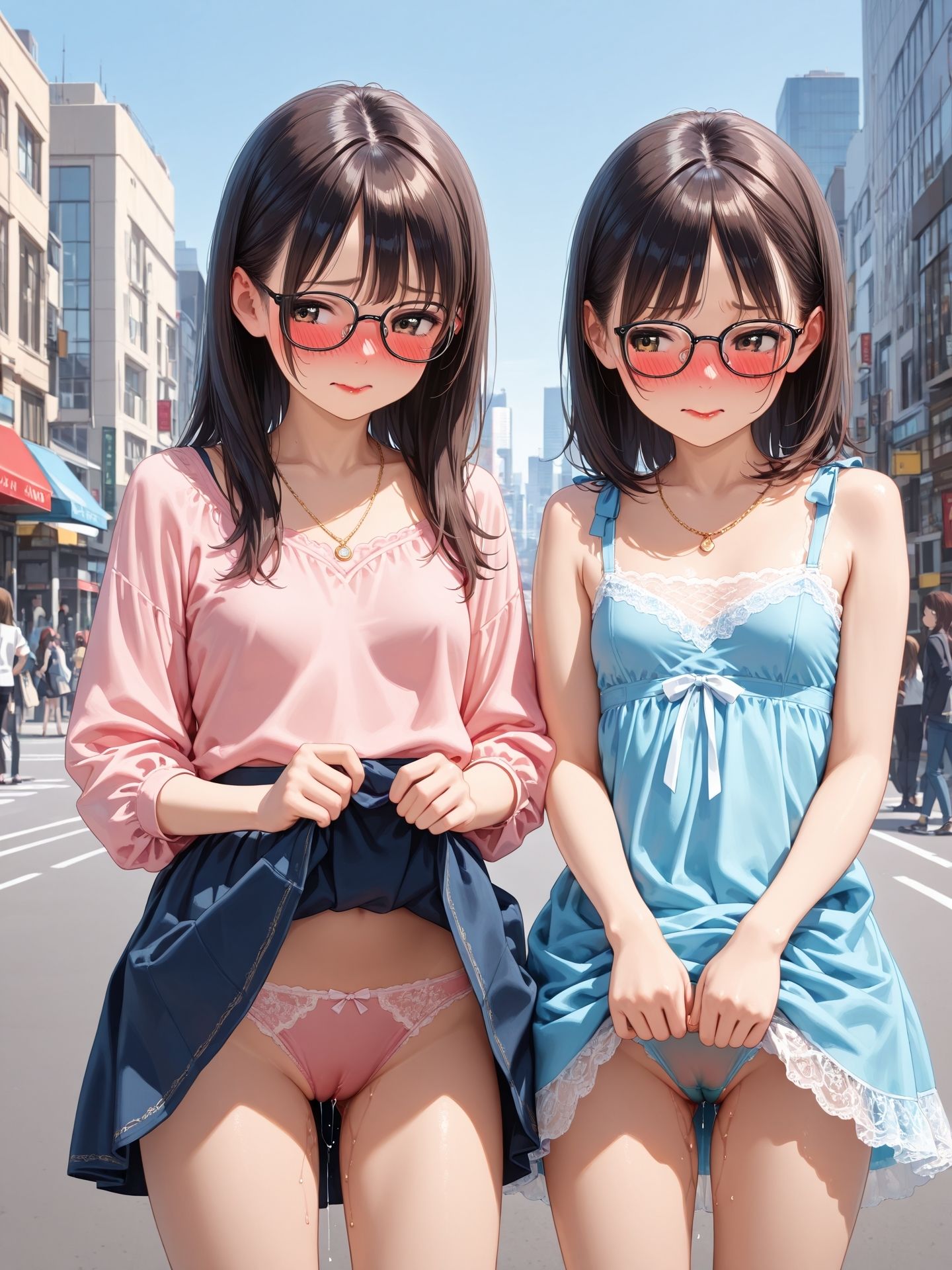 サンプル画像1:街のドスケベ 1 〜突然の変態にあなたはどうしますか？〜(ニッチッチ) [d_498011]