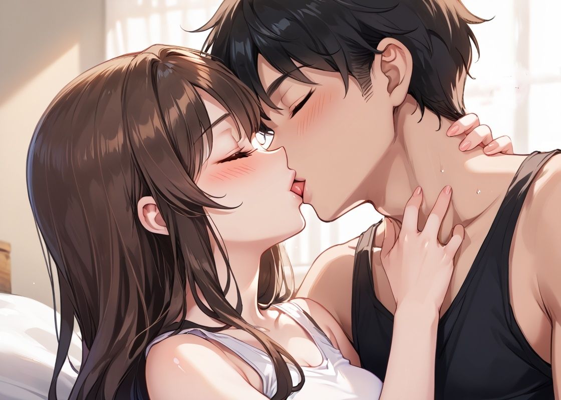 サンプル画像3:風邪のお見舞いに来てくれた幼馴染にお礼のセックス(sksk) [d_498071]