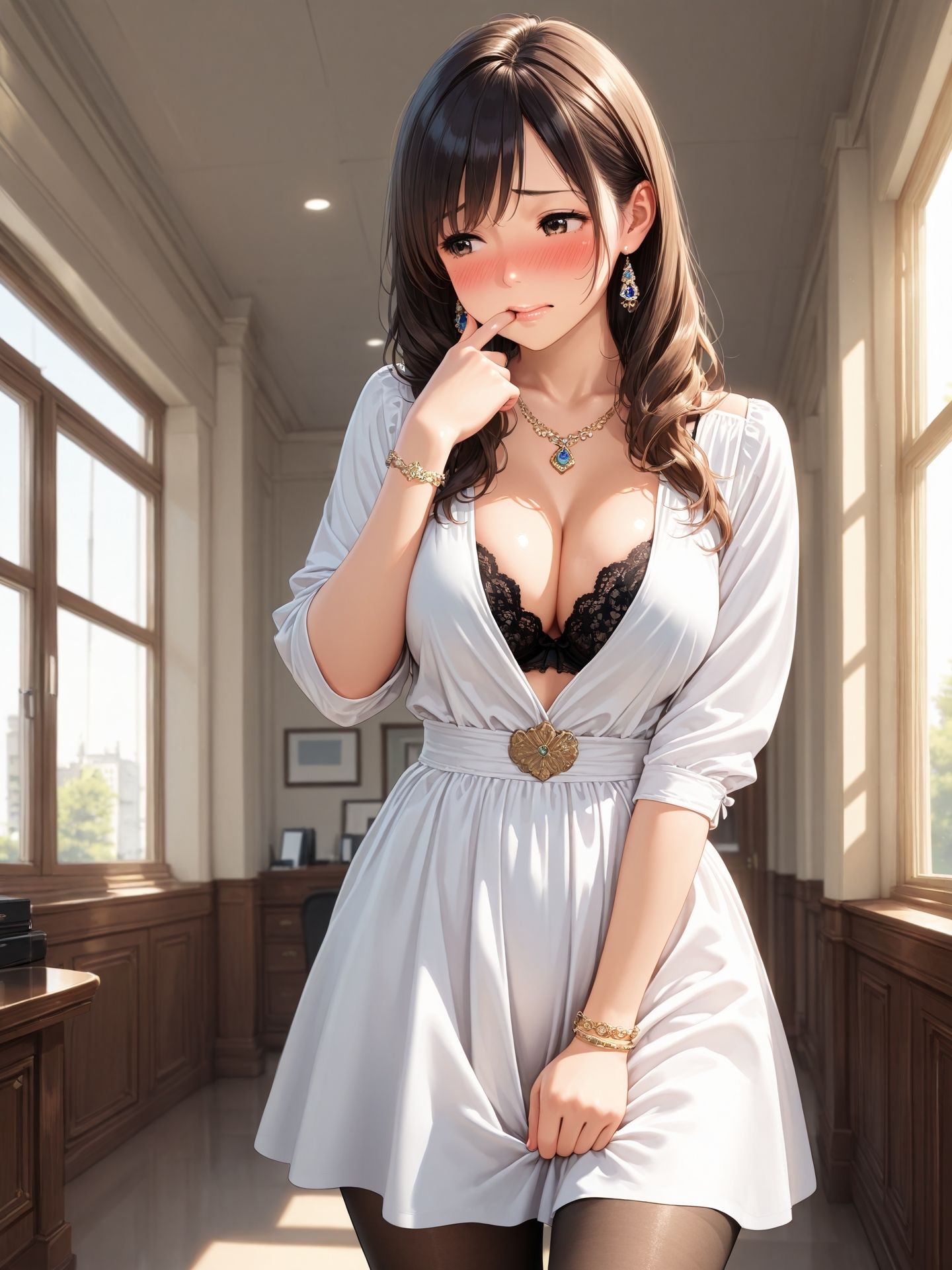 サンプル画像1:ブラかパンツか見せて 1 〜会社の社員がエロいから聞いてみた〜(ニッチッチ) [d_498326]