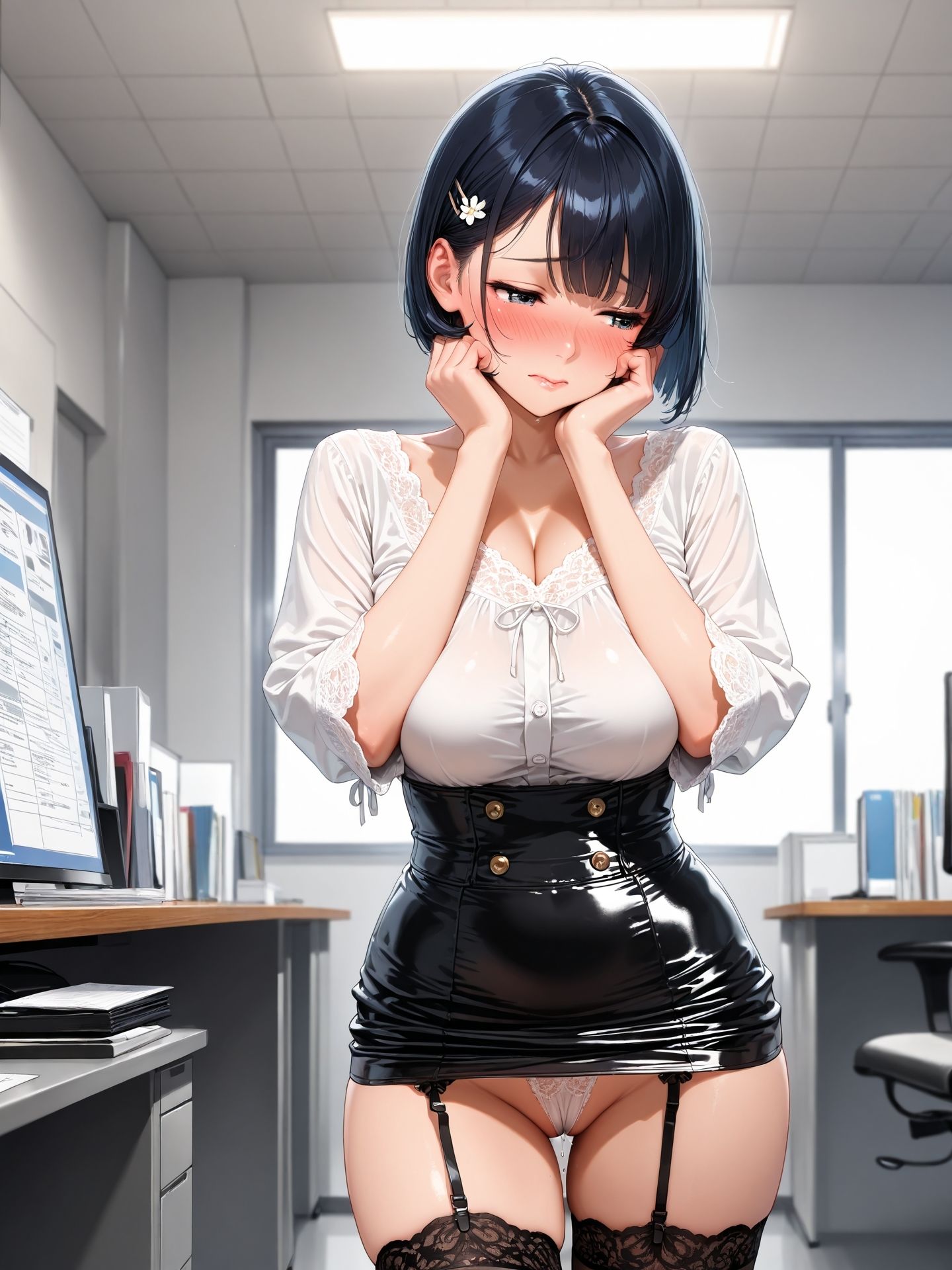 サンプル画像2:ブラかパンツか見せて 1 〜会社の社員がエロいから聞いてみた〜(ニッチッチ) [d_498326]