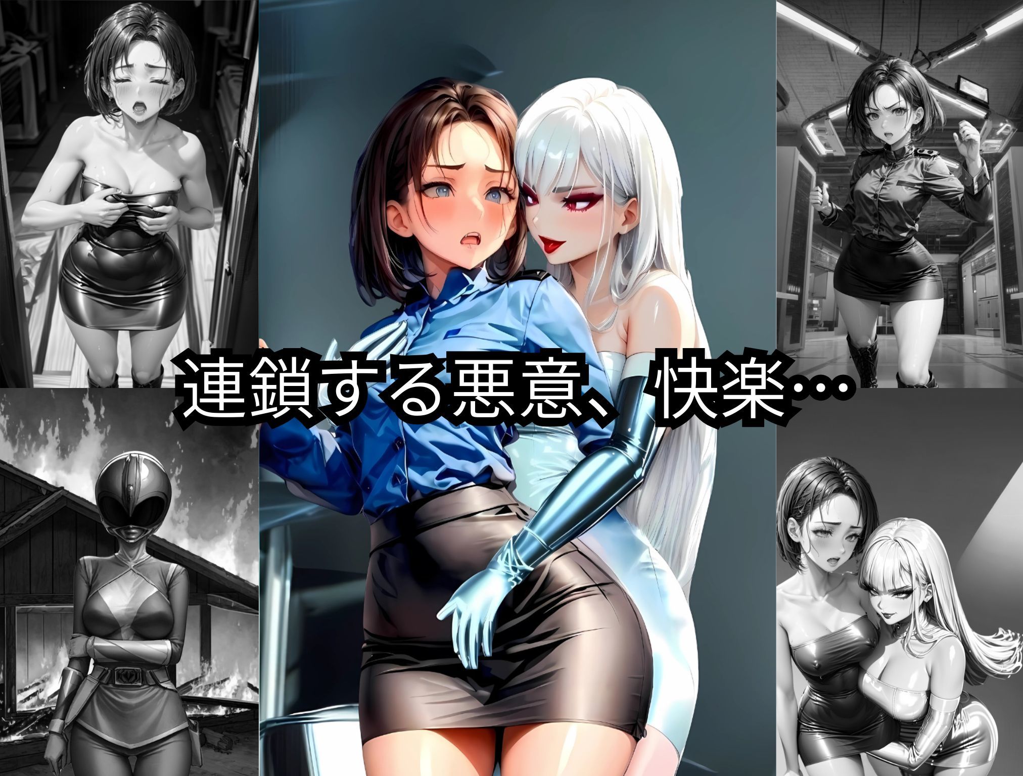 サンプル画像1:ラピスレンジャー 〜ボディコン洗脳の恐怖〜 VOL.2(狂い咲花屋敷) [d_498351]