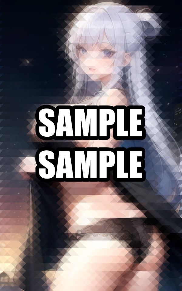 サンプル画像2:黒いランジェリー美女イラスト集(ぽんぽこ) [d_498370]