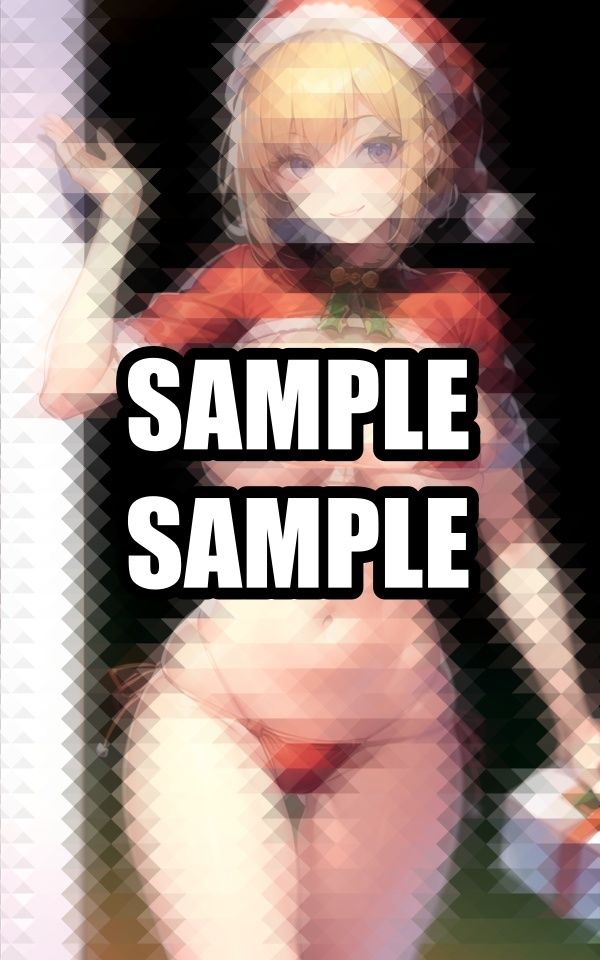 サンプル画像1:ビキニのサンタコスプレ美女イラスト集(ラテ) [d_498382]