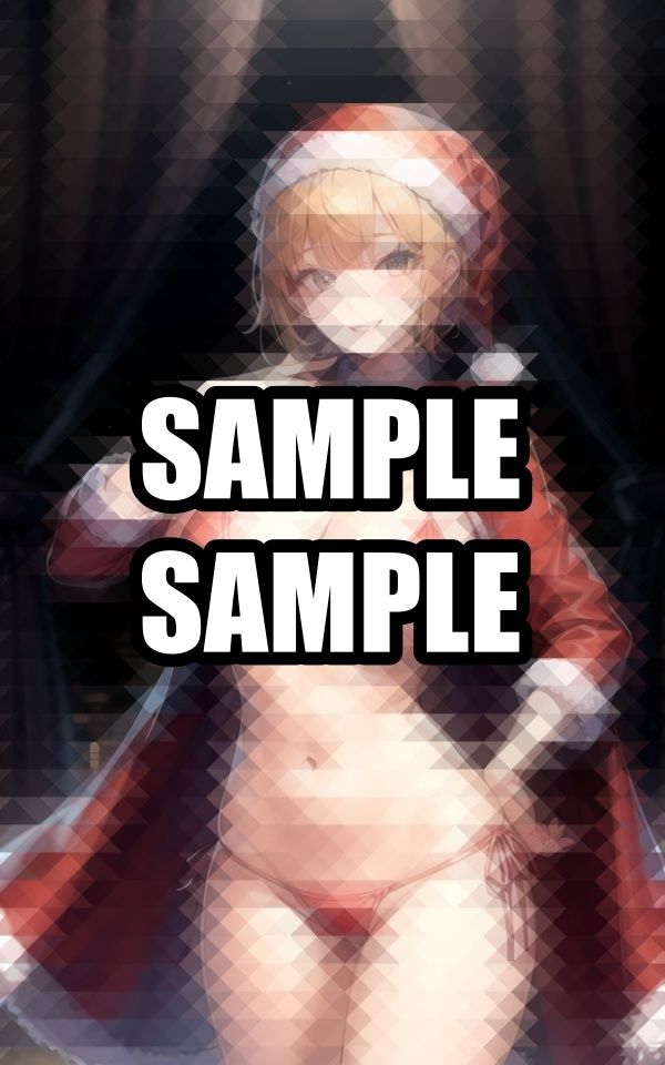 サンプル画像5:ビキニのサンタコスプレ美女イラスト集(ラテ) [d_498382]