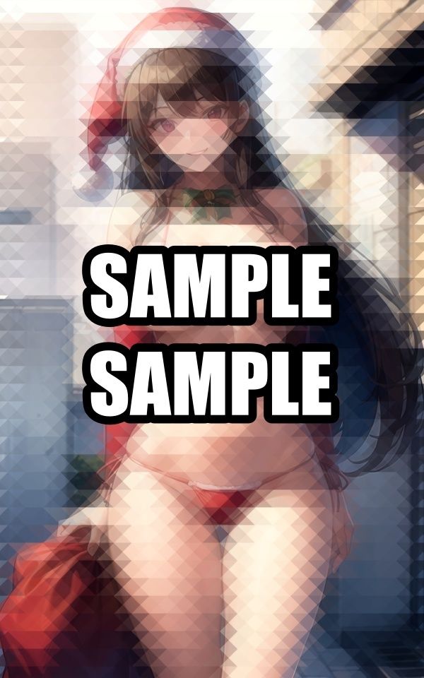 サンプル画像6:ビキニのサンタコスプレ美女イラスト集(ラテ) [d_498382]