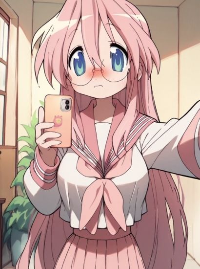 サンプル画像1:らきすたの高良みゆきから送られてきた自撮り写真(自撮りサークル  イカスミ工房) [d_498458]