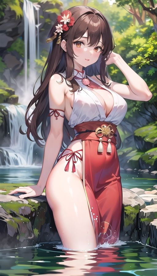 サンプル画像3:茶髪天然美女巫女(くろめあい) [d_498512]