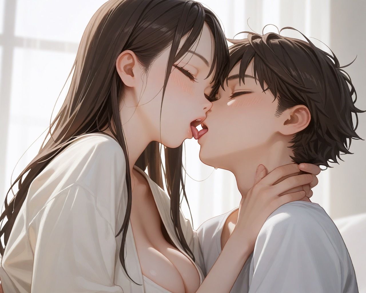 サンプル画像1:ぷにぷに巨乳姉ちゃんと中出しせっくす(むちふわドーナツ) [d_498525]