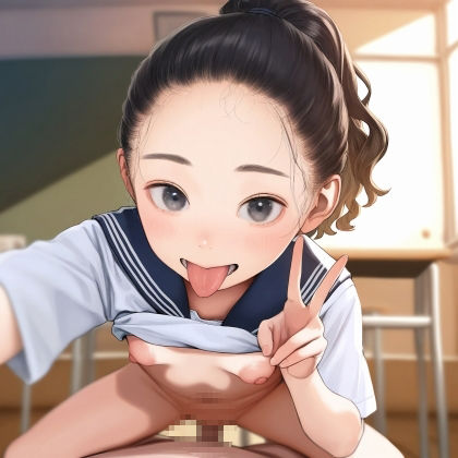 サンプル画像6:自撮りチャレンジ(ジャングルジム) [d_498540]