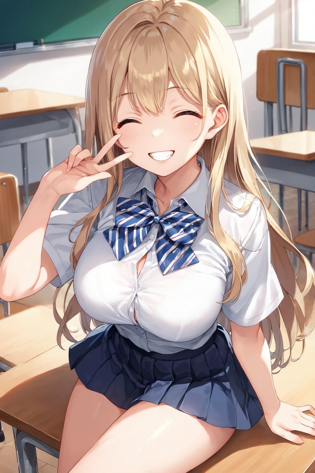 サンプル画像1:爆乳ギャルを生ハメ！性教育学園(きょほう) [d_498575]