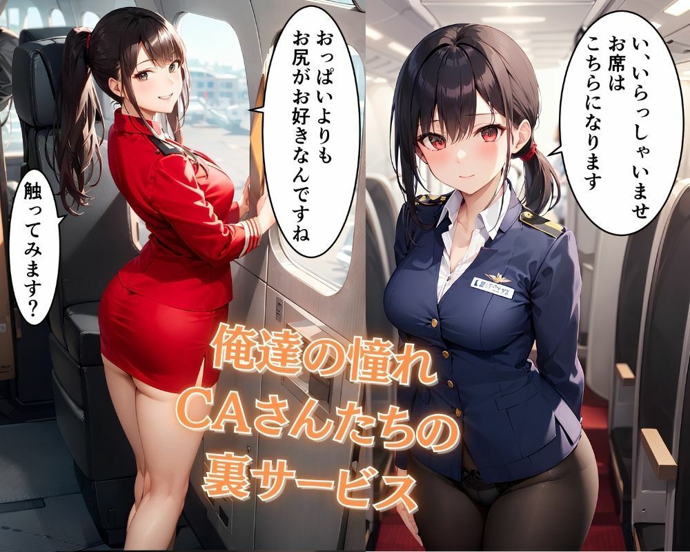 サンプル画像1:どスケベCA生サービス 上空3000フィートのエッチなおもてなし(花鳥風月) [d_498672]