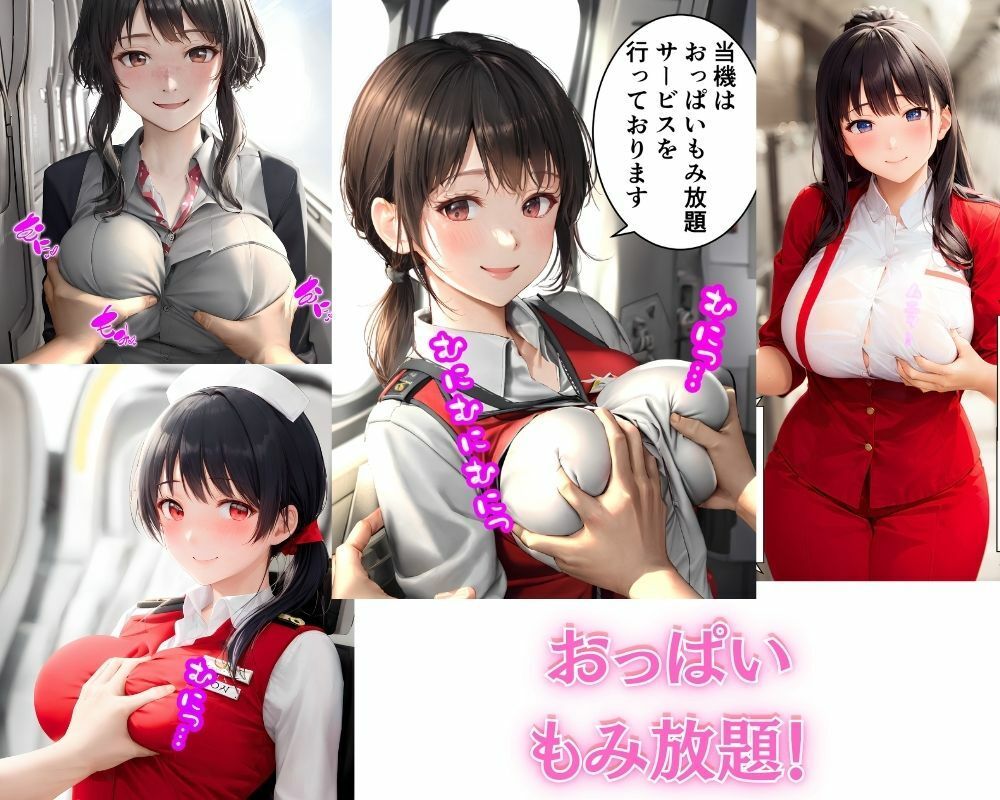 サンプル画像2:どスケベCA生サービス 上空3000フィートのエッチなおもてなし(花鳥風月) [d_498672]