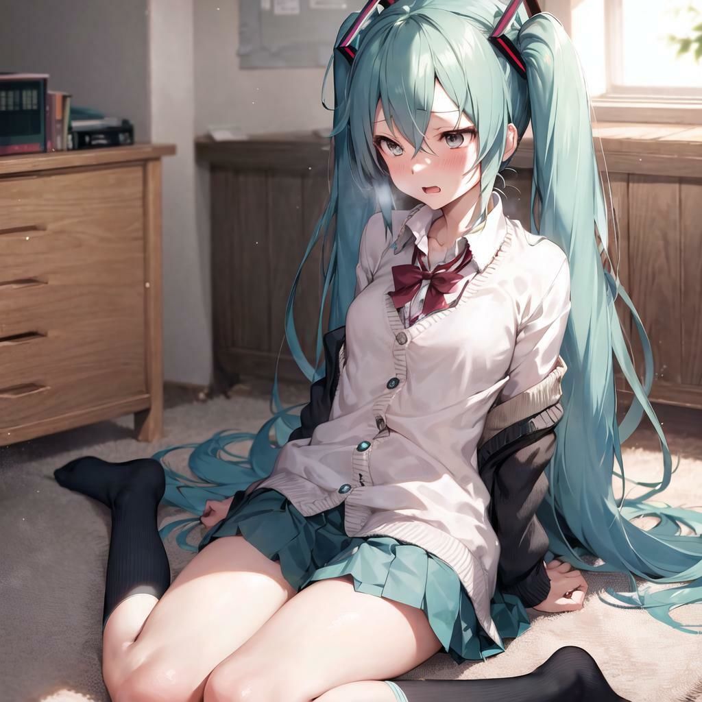 サンプル画像2:キャラフェチ  某アイドルの女の子すわり編(フェチ工房) [d_498676]