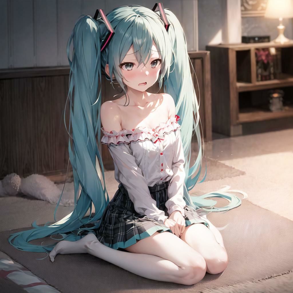 サンプル画像4:キャラフェチ  某アイドルの女の子すわり編(フェチ工房) [d_498676]