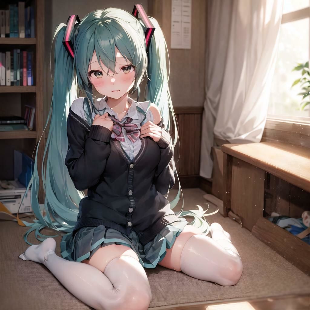 サンプル画像6:キャラフェチ  某アイドルの女の子すわり編(フェチ工房) [d_498676]