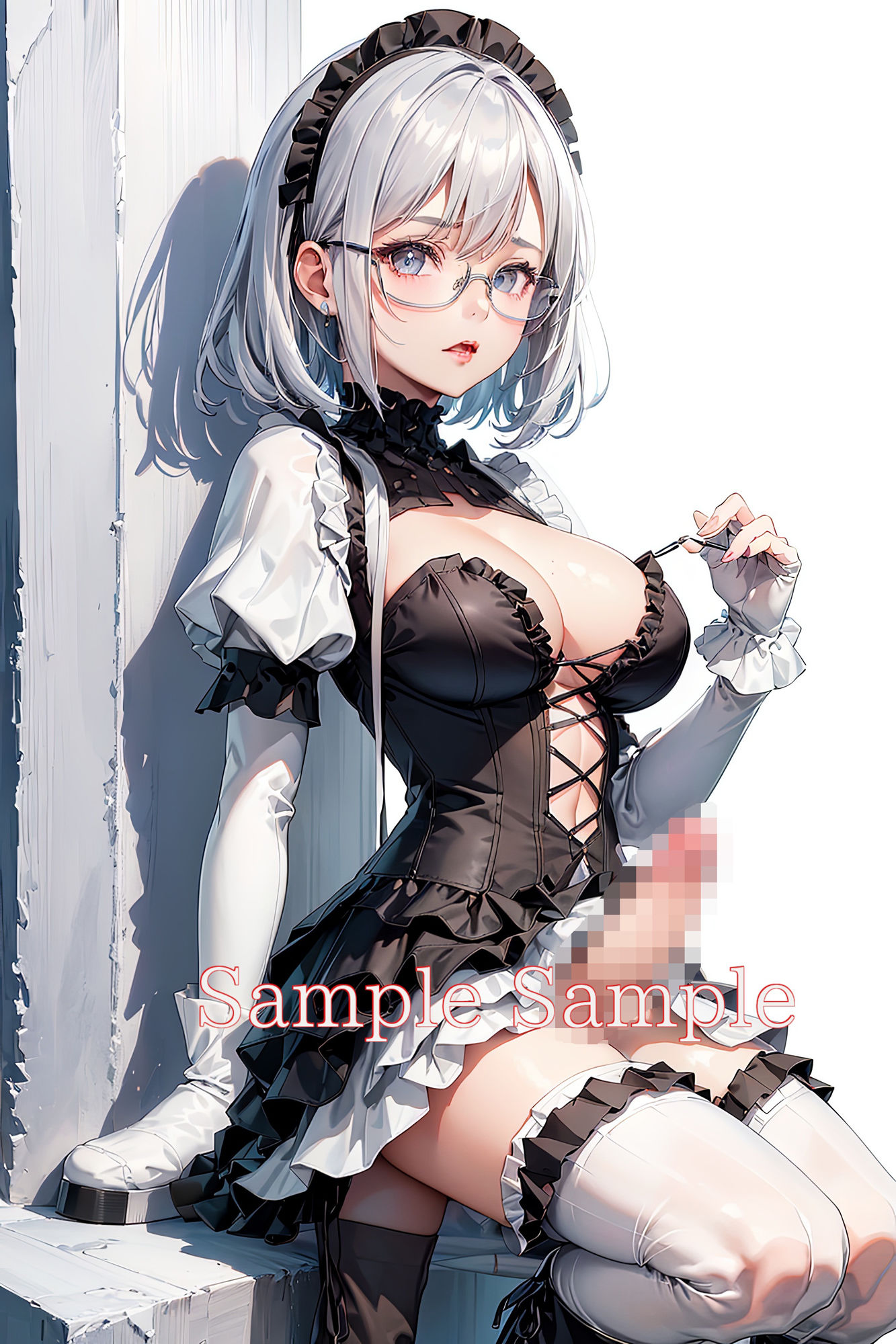 サンプル画像2:ふたなりゴスロリ少女(味噌ごぼう) [d_498754]