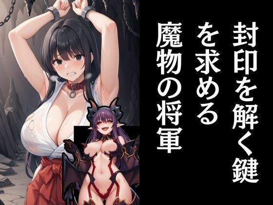 サンプル画像2:巫女さんに封印の解き方を尋ねてみた(エロくのいちが大好き) [d_498776]