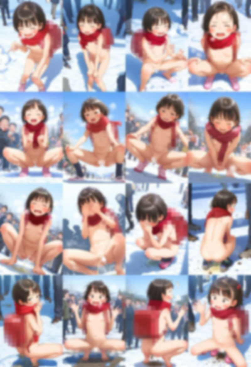 サンプル画像3:【500枚】裸ラ〇ドセル通学週間 冬学期でも全裸登校(アライアイ) [d_498954]