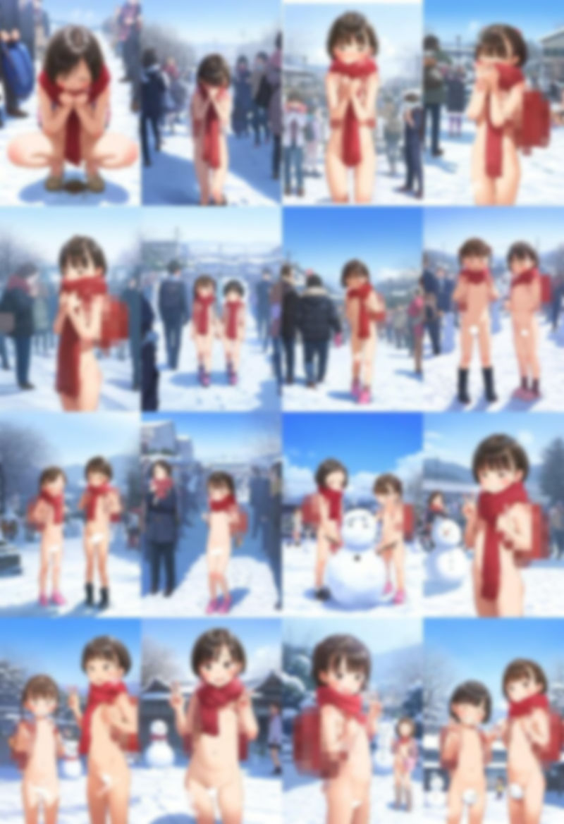 サンプル画像4:【500枚】裸ラ〇ドセル通学週間 冬学期でも全裸登校(アライアイ) [d_498954]