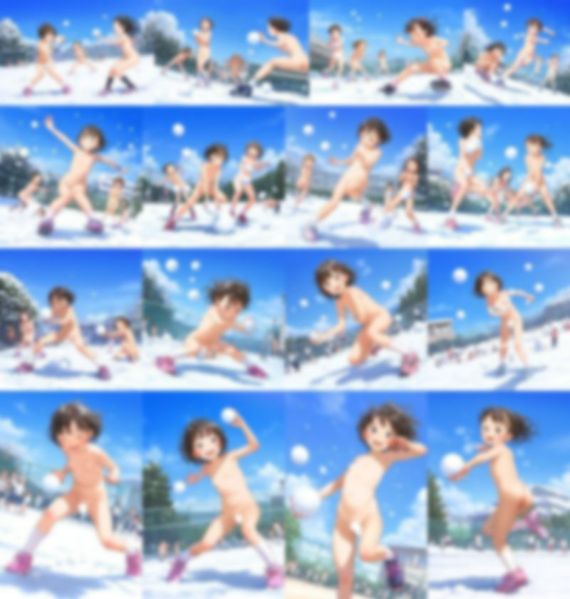 サンプル画像5:【500枚】裸ラ〇ドセル通学週間 冬学期でも全裸登校(アライアイ) [d_498954]