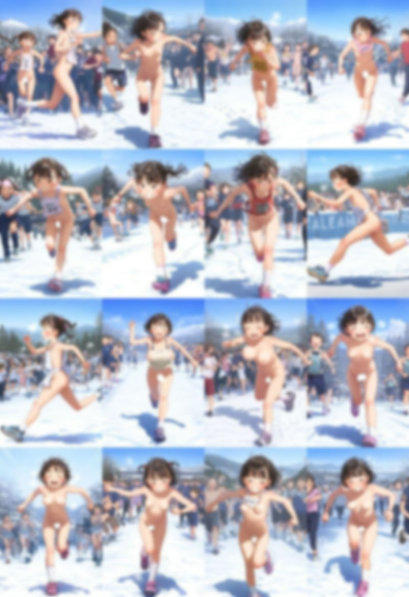 サンプル画像6:【500枚】裸ラ〇ドセル通学週間 冬学期でも全裸登校(アライアイ) [d_498954]