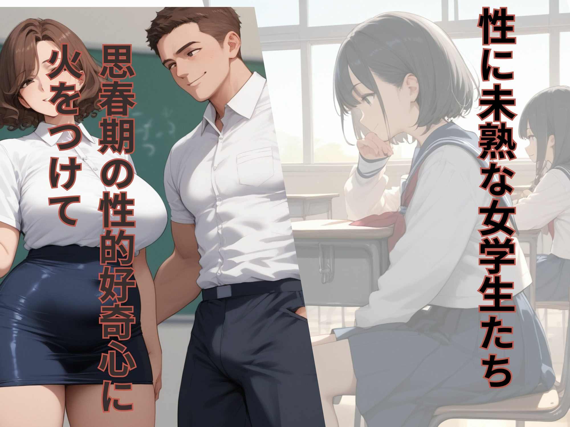 サンプル画像1:女学校の保健体育(パンプキンちゃん) [d_498973]