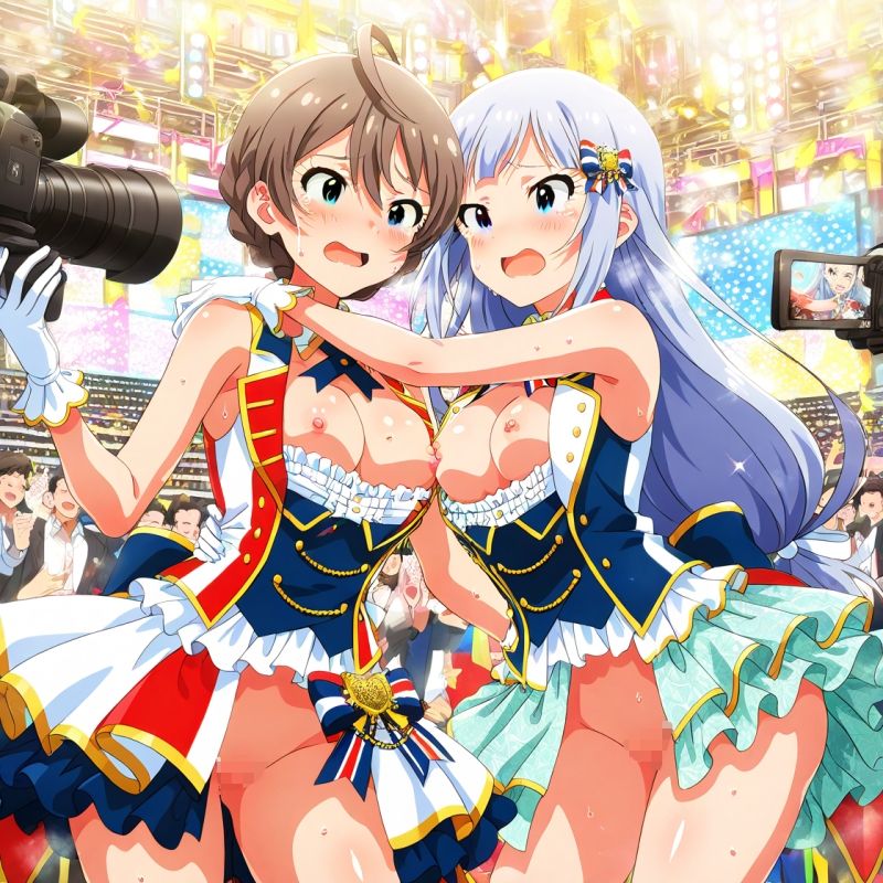 サンプル画像6:二人のアイドルが恥辱のサービスをしてくれるCG集(AI研究豚) [d_499011]