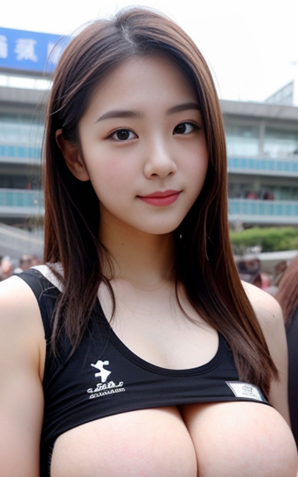 サンプル画像6:巨乳スポーツ美女【AIグラドル編集部vol.163】(AI美女出版) [d_499039]