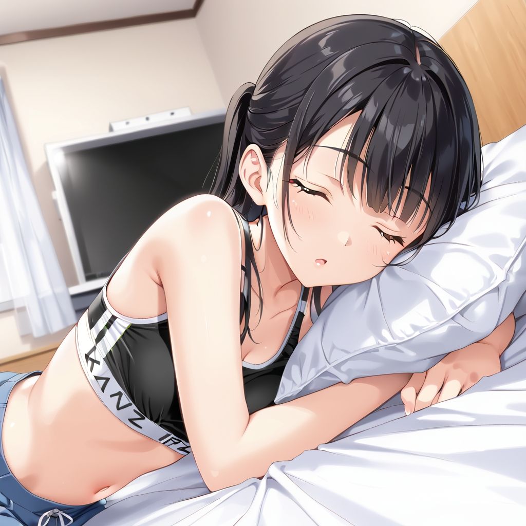 サンプル画像1:彼女が寝ている隙に(うるわし校房) [d_499058]