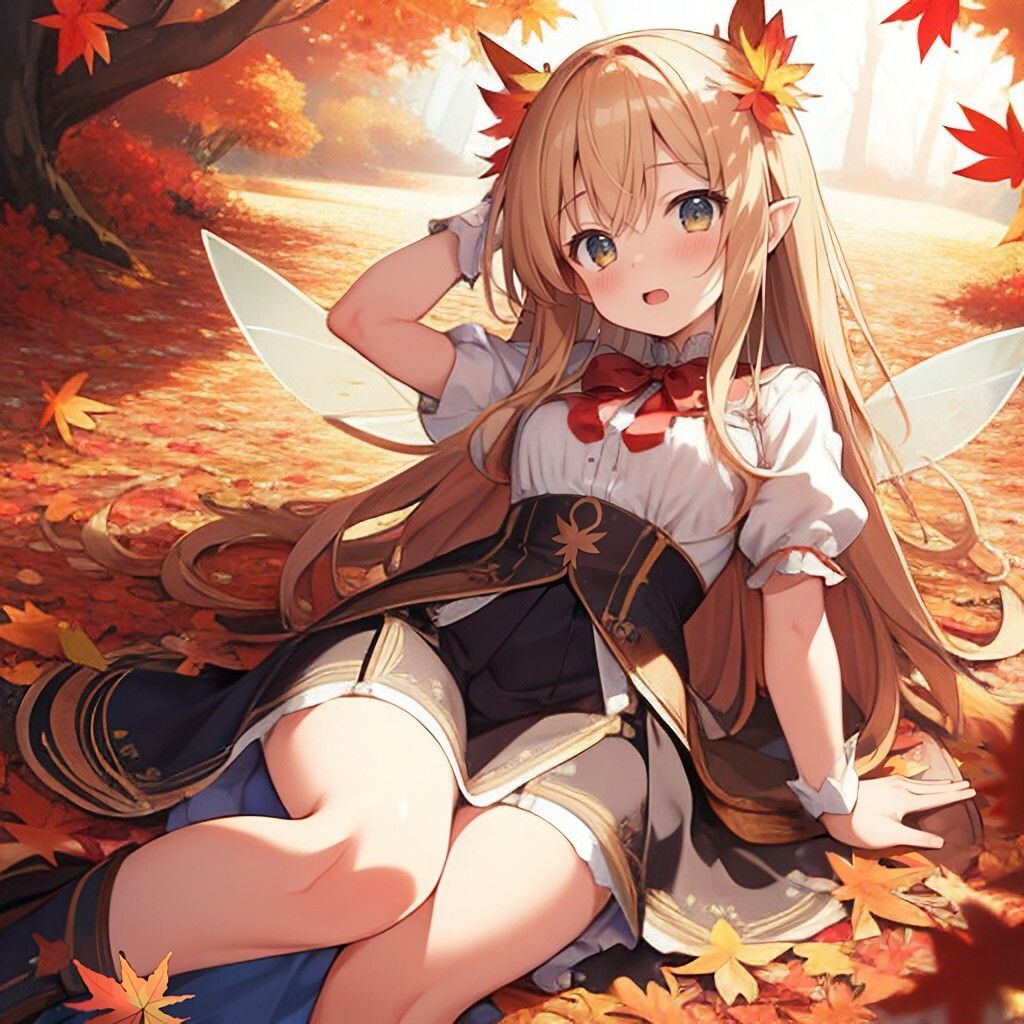 サンプル画像1:紅葉な妖精さん(ほげふが) [d_499119]